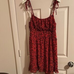 Lily Rose Red and Black Striped Dress